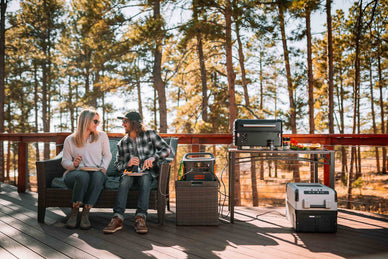 Enjoy DIY Outdoor BBQ Island with Solar Generator