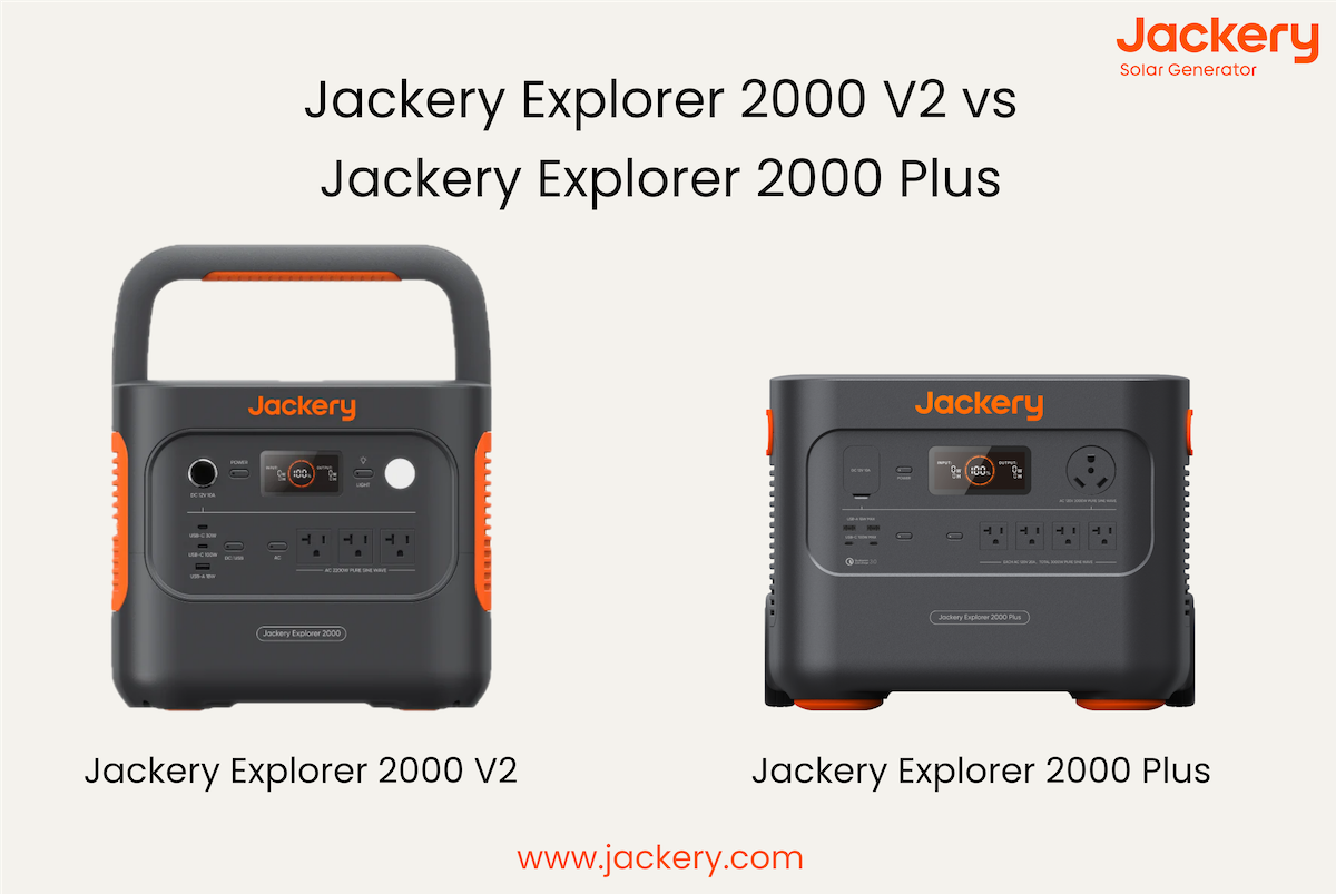 Product Comparison: Jackery 2000 Pro vs. 2000 v2 vs. 2000 Plus