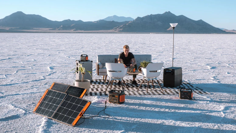 solar powered outdoor outlet vs solar generator with outdoor outlet