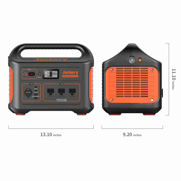 Explorer 1000 is 13.1 inches long, 9.2 inches wide and 11.1 inchels high.