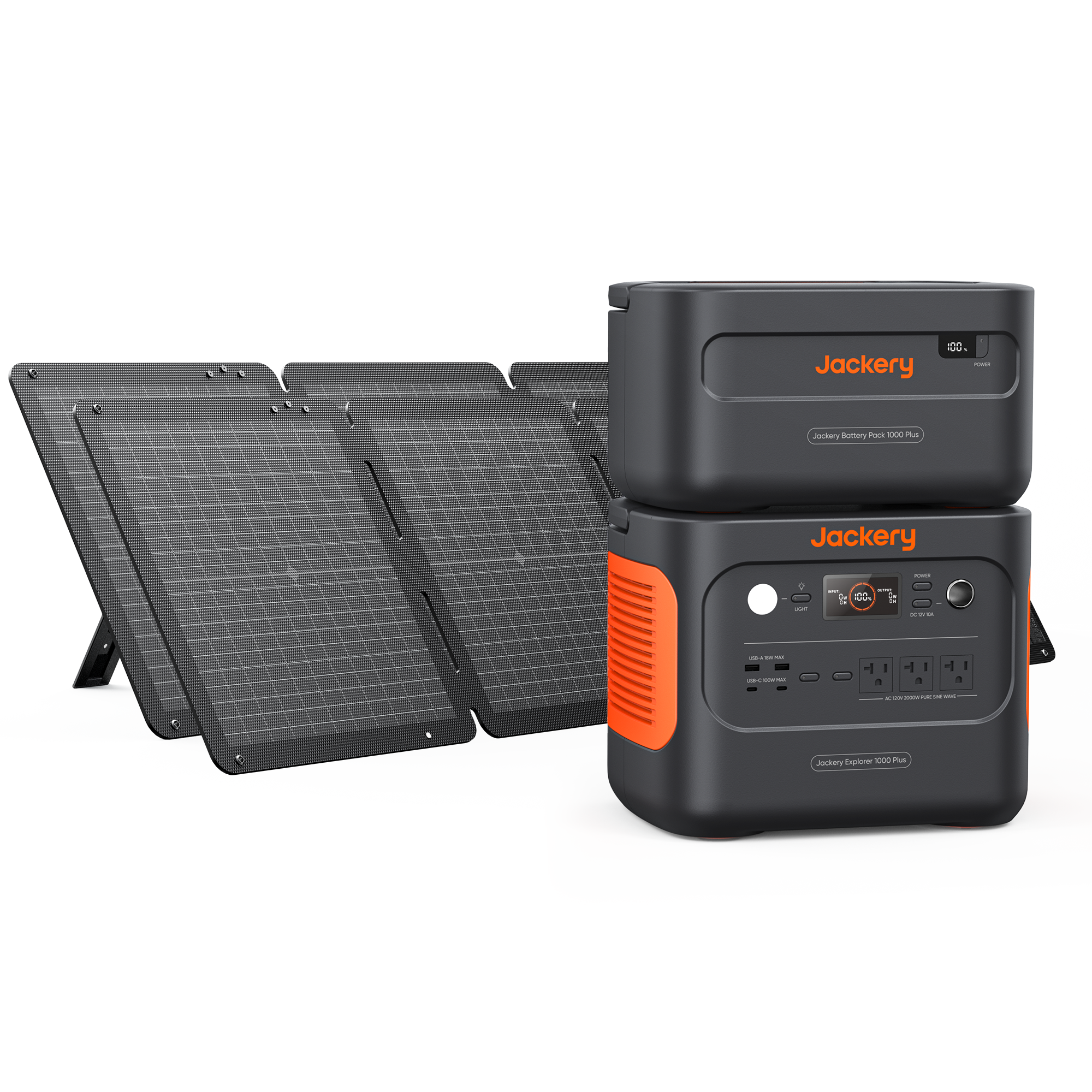 Jackery Solar Generator 1000 Plus | 2000W | Expandable to 5kWh