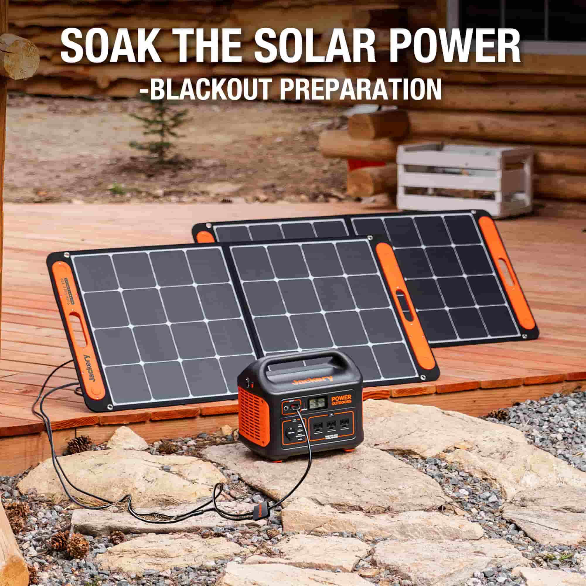 soak the solar power with soalrsaga 100w solar panel