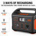 Jackery explorer 500 power station has 3 ways of recharging.
