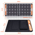 Jackery 100W foldable Solar Panel is 48*21in.