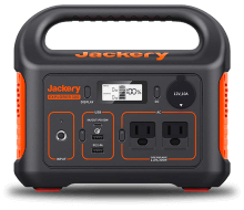 Jackery Portable Powerful Station Explorer 300 features with 3 USB ports and 2 AC outlets.