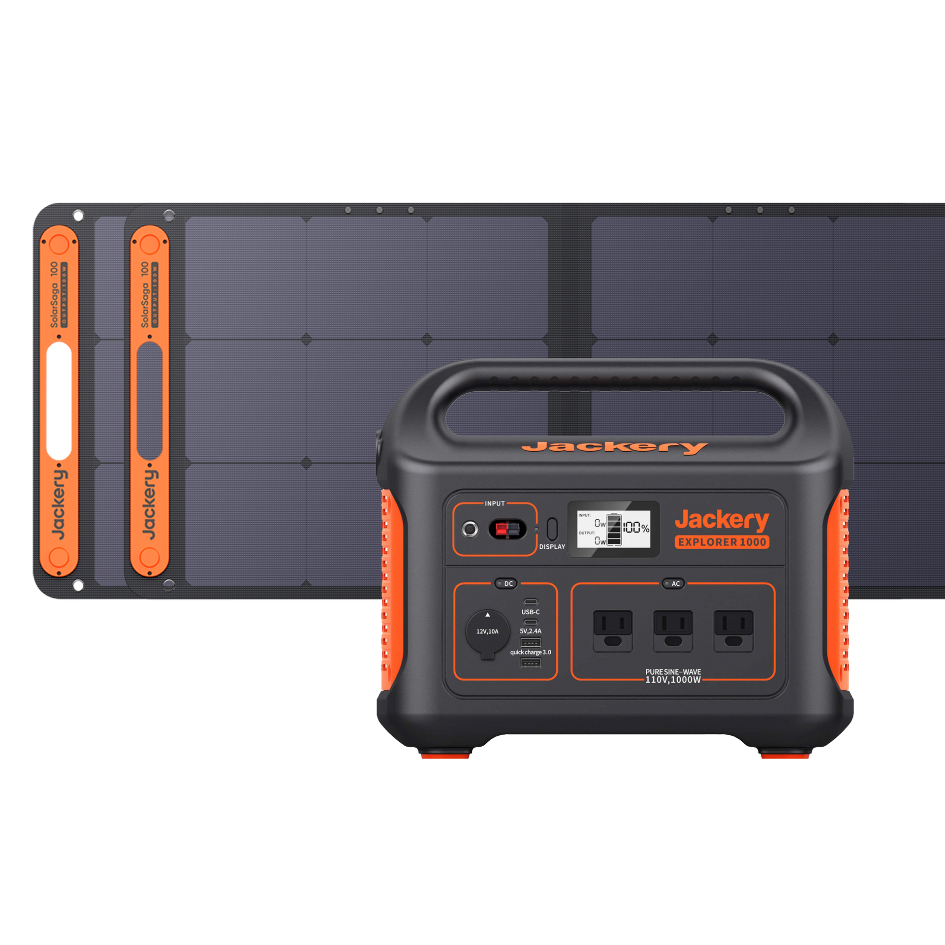 発電機・ポータブル電源 Jackery Explorer 1000 Pro + SolarSaga Jackery Solar Generator 1000 ポータブル電源 ソーラーパネル