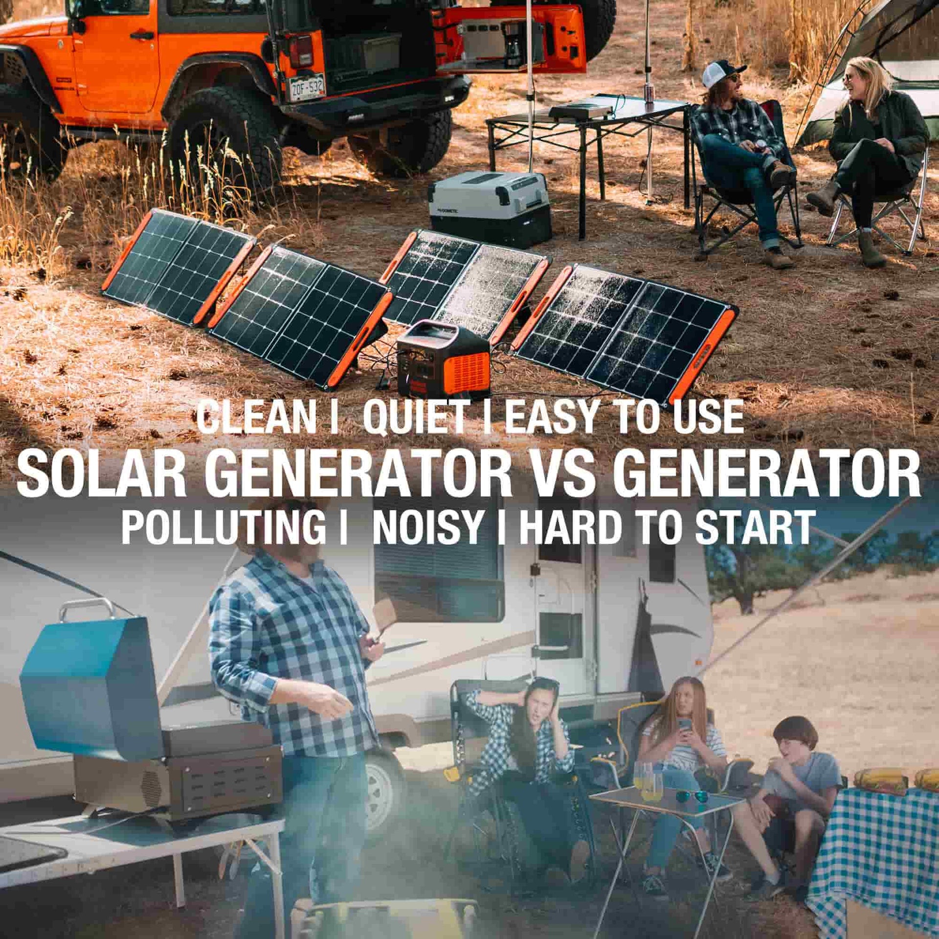 Jackery solar generator vs. generator